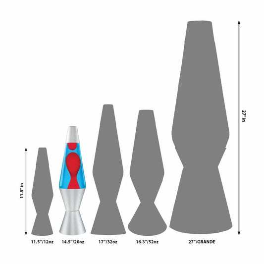 14.5″ LAVA Lamp – Red/Blue/Silver - US 8102
