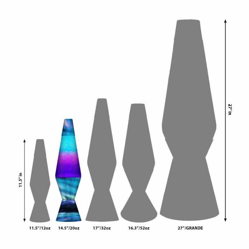 14.5″ LAVA Lamp Colormax Northern Lights – Glitter - US 9413