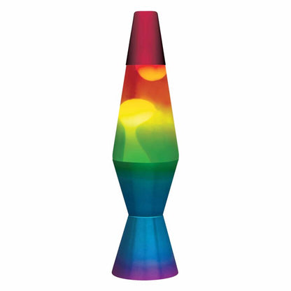 11.5″ LAVA Lamp Rainbow – White/Tricolor - US 1351