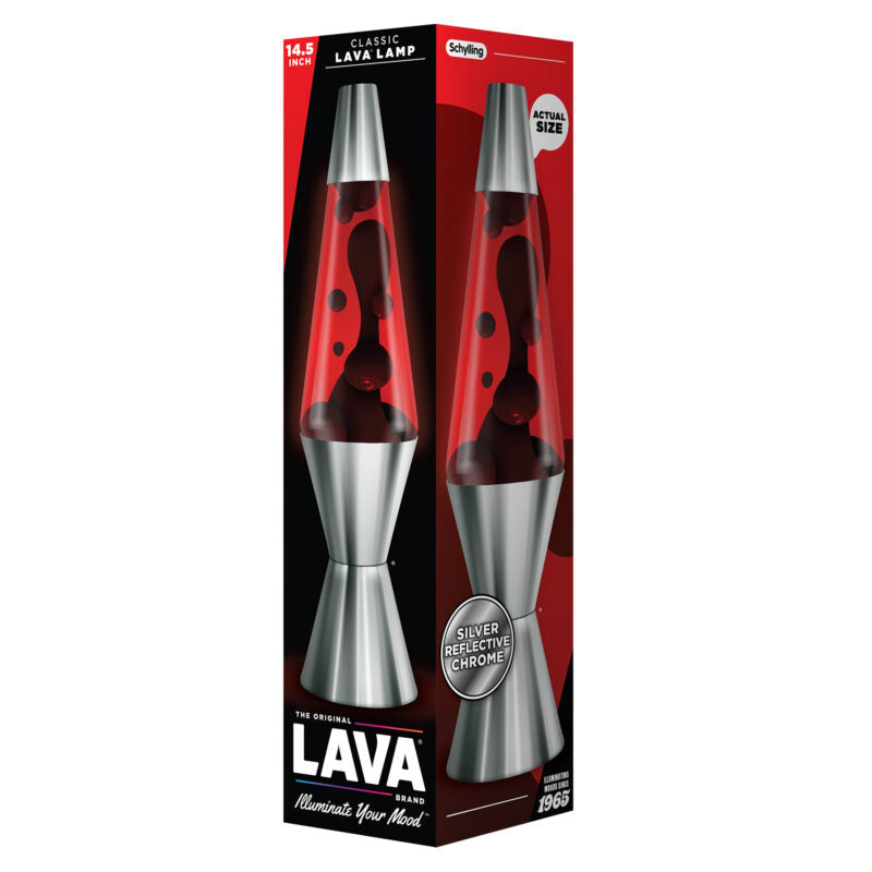 14.5″ Lava Lamp Chrome Plated Crimson - US 5827