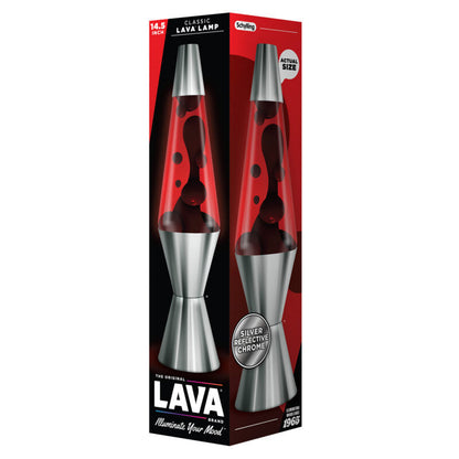 14.5″ Lava Lamp Chrome Plated Crimson - US 5827