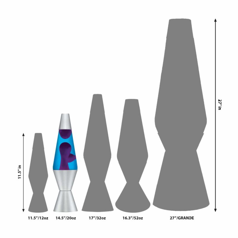 14.5″ LAVA Lamp – Purple/Blue/Silver - US 9191