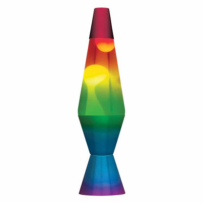 14.5” LAVA Lamp Rainbow – White/Clear/Tricolor - US 7340