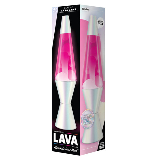 14.5″ Lava Lamp Opalescent Pearl - US 6618