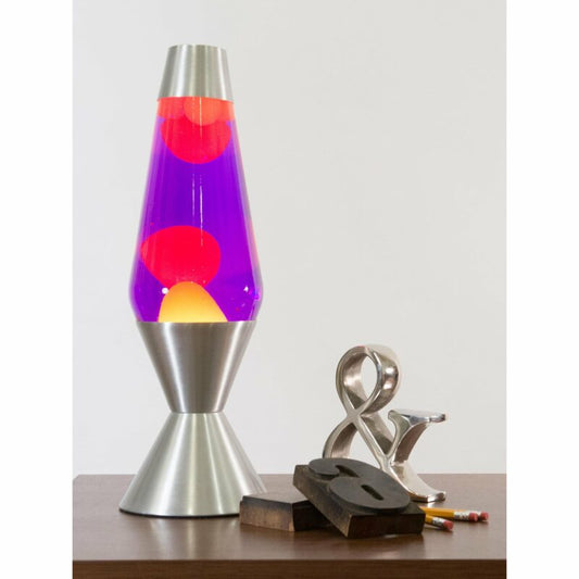 16.3″ LAVA Lamp – Yellow/Purple/Silver - US 2532