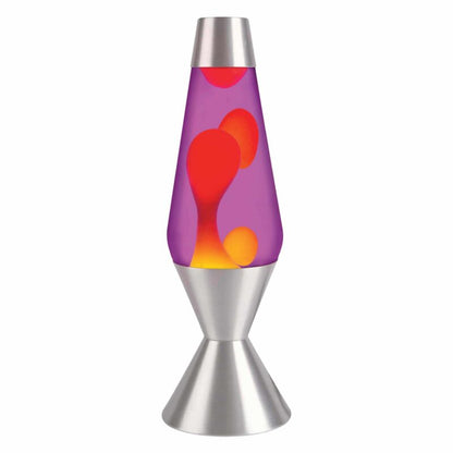 16.3″ LAVA Lamp – Yellow/Purple/Silver - US 2532