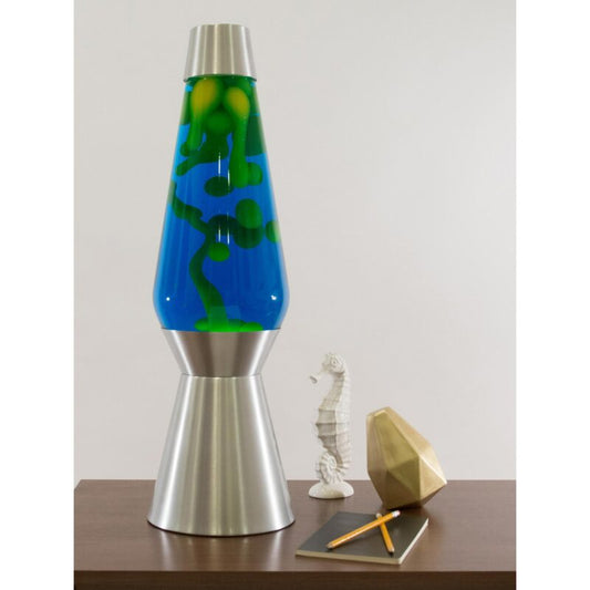 27″ LAVA Lamp Grande – Yellow/Blue/Silver - US 2668